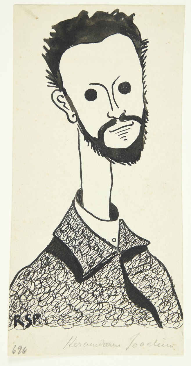 Portrait of the Painter and Ceramist Chr. Joachim (1870-1943) by Robert Storm Petersen