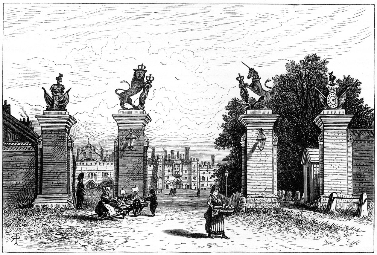Entrance to Hampton Court Palace by Robert Taylor Pritchett