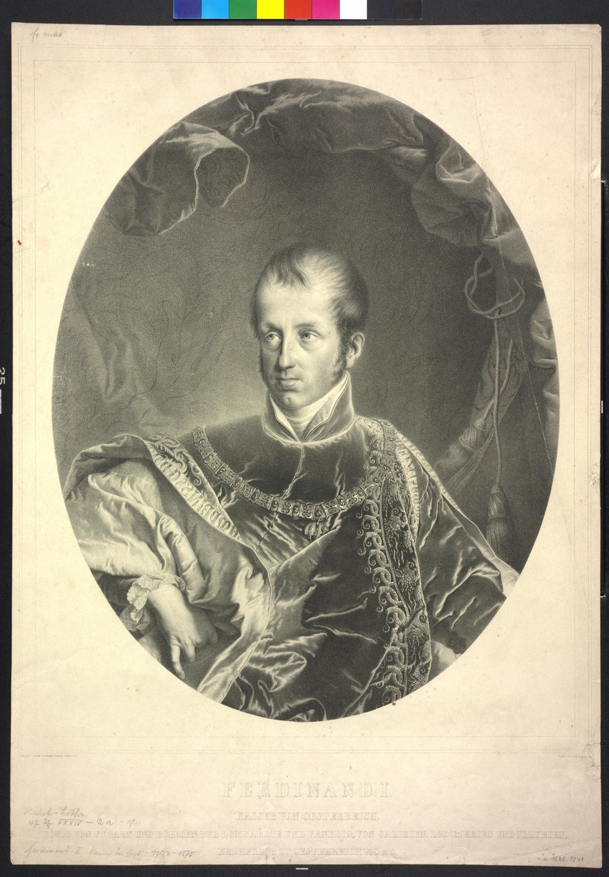 King Ferdinand I of Hungary and Bohemia, Emperor of Austria by Robert Theer