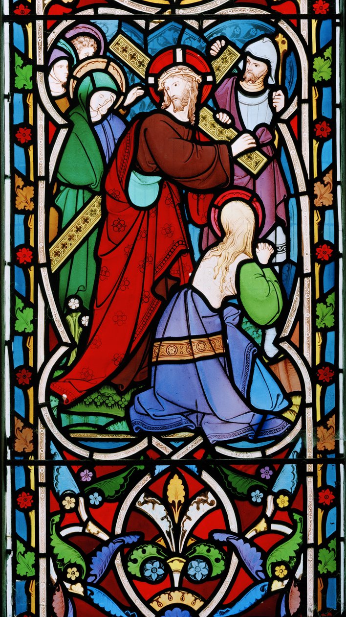 Christ Carrying The Cross and Mary Magdalene by Robert Turnill Bayne