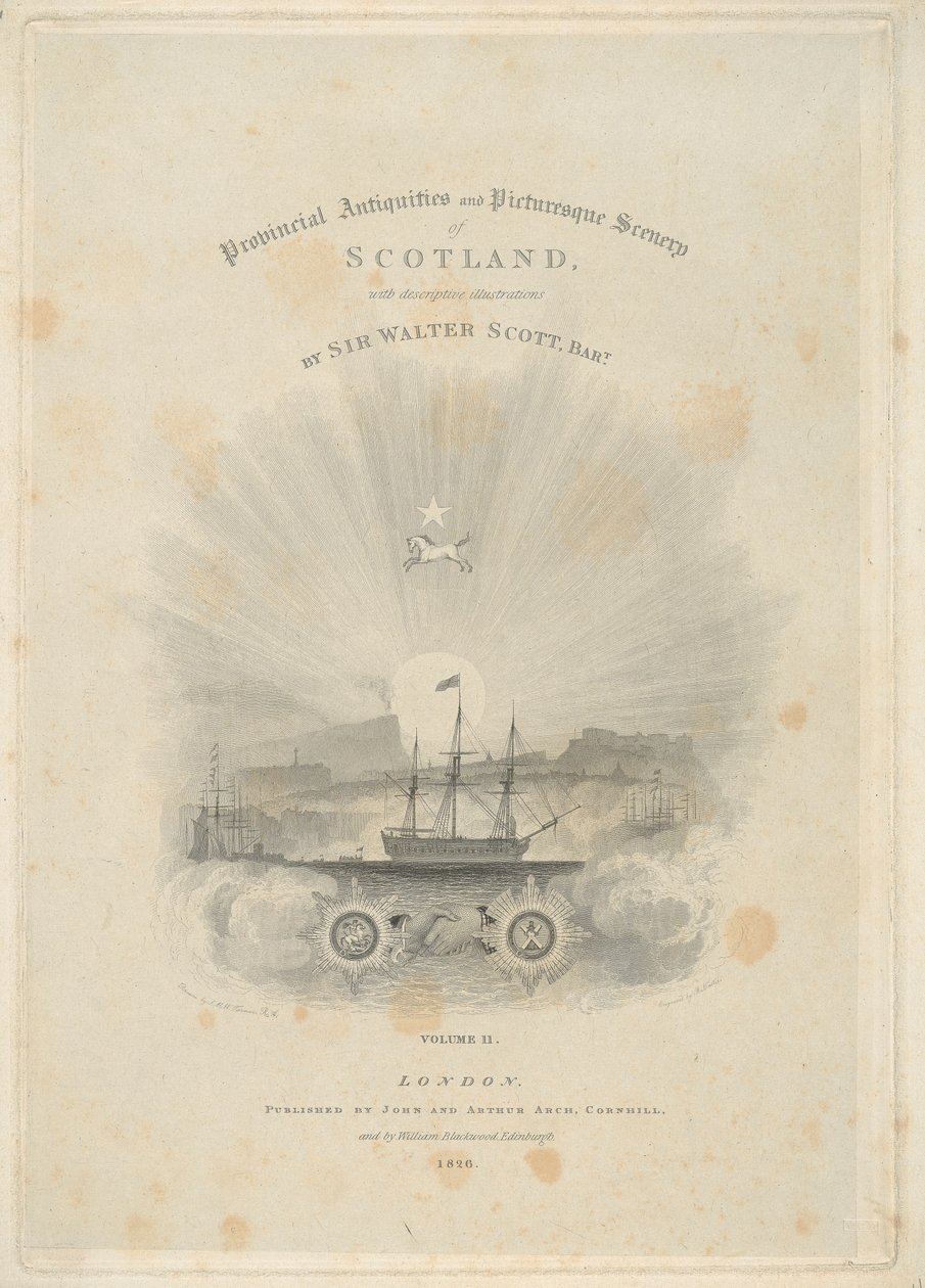Title Page: Provincial Antiquities and Picturesque Scenery of Scotland, Volume II by Robert Wallis