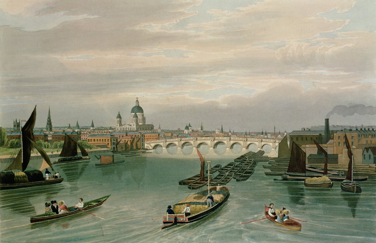 A View of Blackfriars Bridge and St. Paul