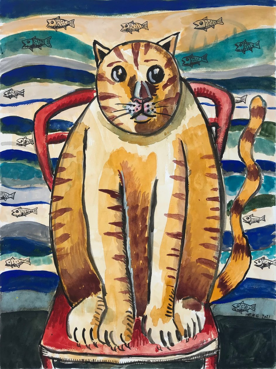 Day Dreaming of Fish, c. 2021 by Roberto Munguia