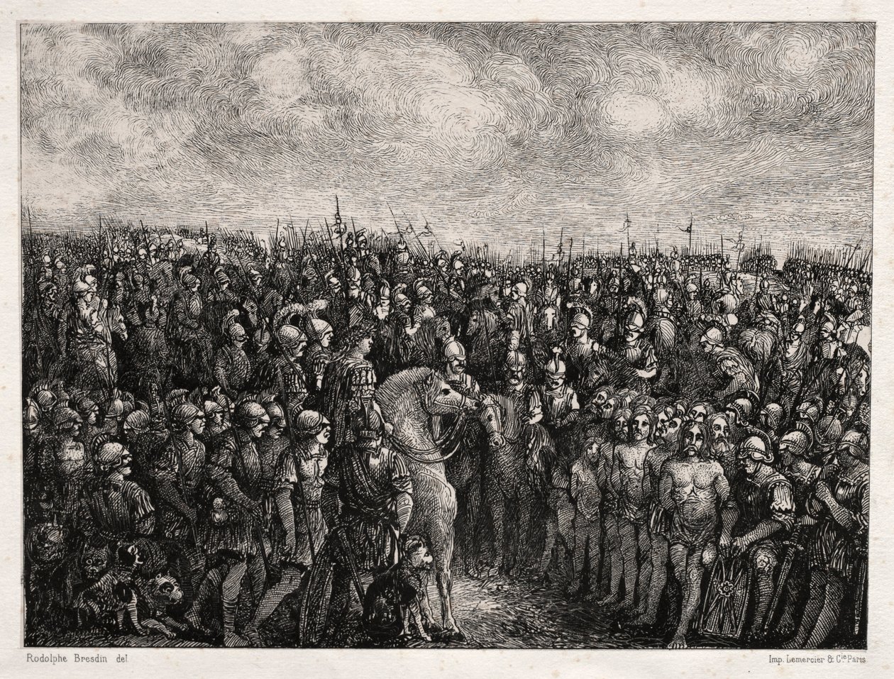 Caesar and his Prisoners, 1878 by Rodolphe Bresdin