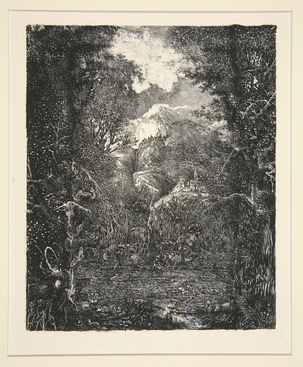 The City Beyond the Marsh by Rodolphe Bresdin