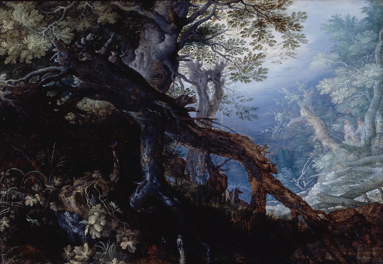 Forest with Deer, c.1608-10 by Roelandt Jacobsz. Savery
