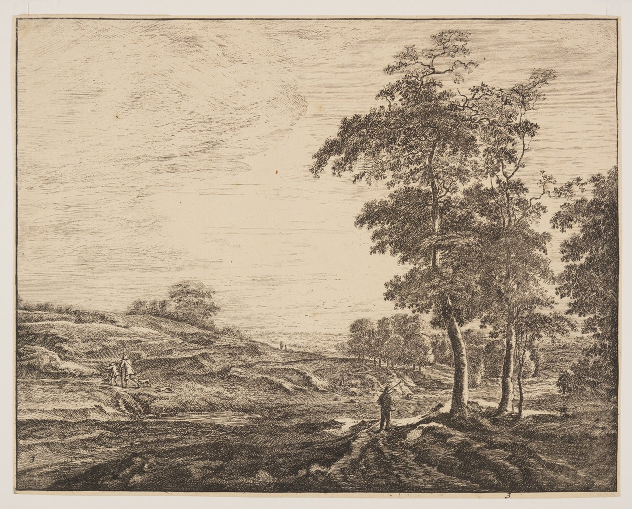 No. 3, from Six Views in the Wood of The Hague by Roelant Roghman