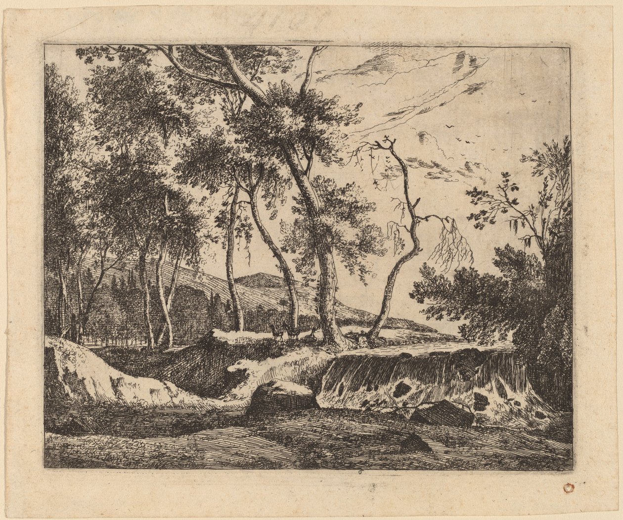 The Waterfall: pl.6 by Roelant Roghman and Melchior Küsel