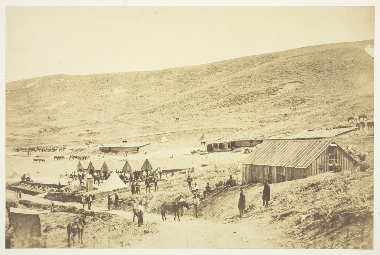 Camp of the 4th Light Dragoons by Roger Fenton