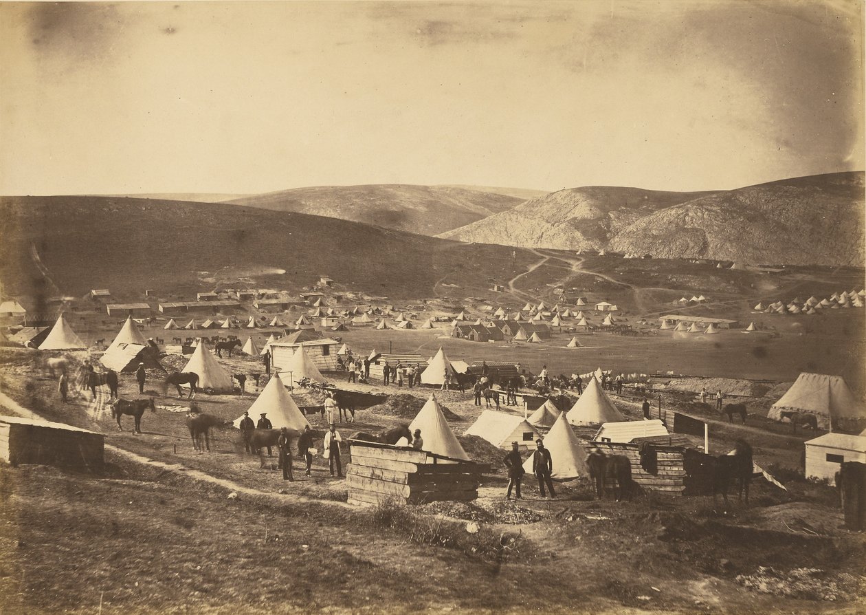 Camp of the 5th Dragoon Guards by Roger Fenton