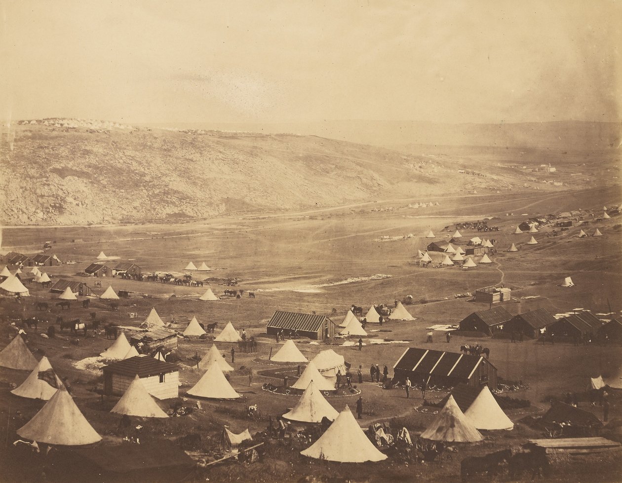 Cavalry Camp, looking towards Kadikoi by Roger Fenton