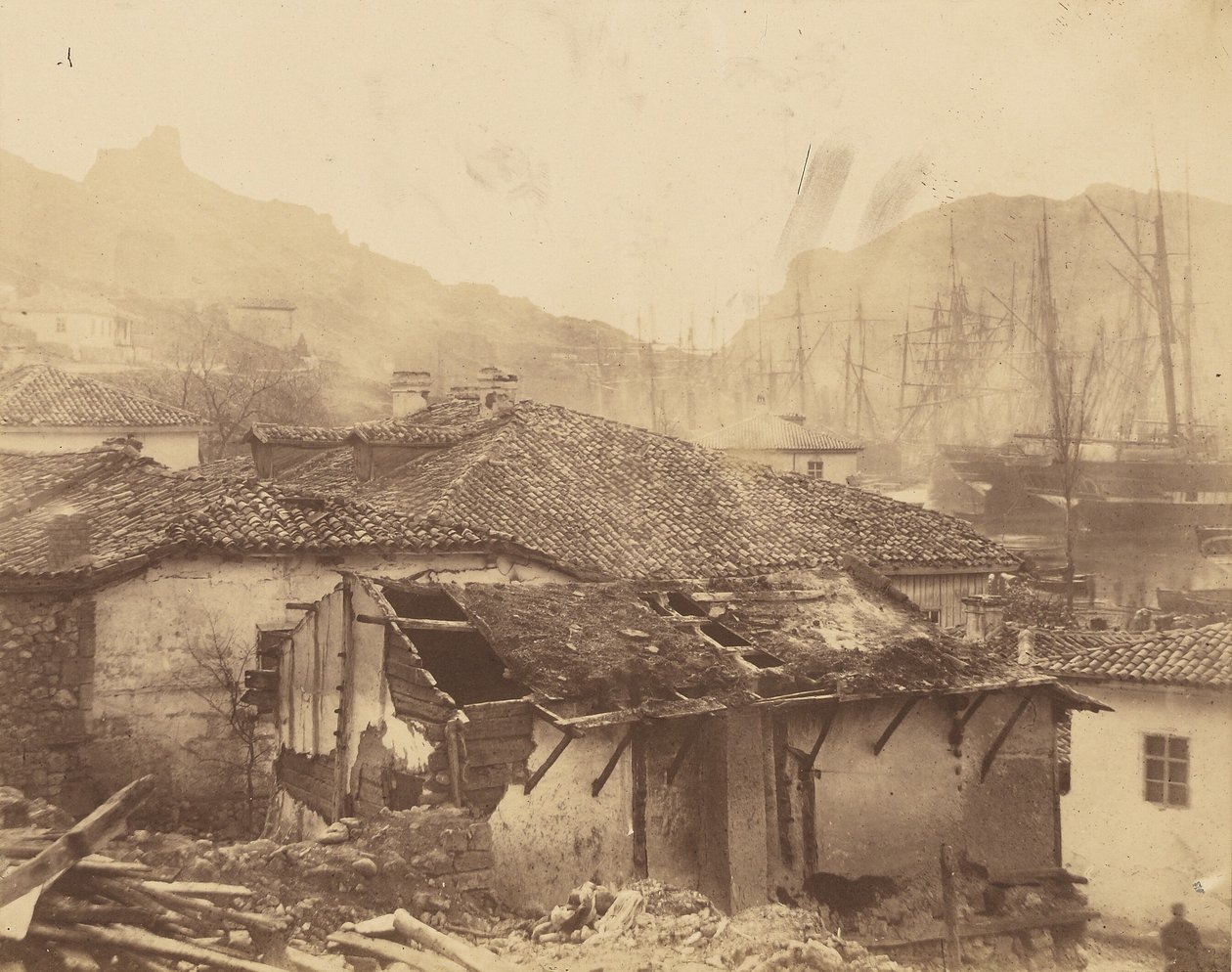 Cottages at Balaklava by Roger Fenton