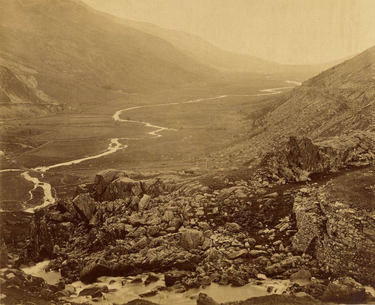 Glyn Francon, from Lake Ogwen by Roger Fenton