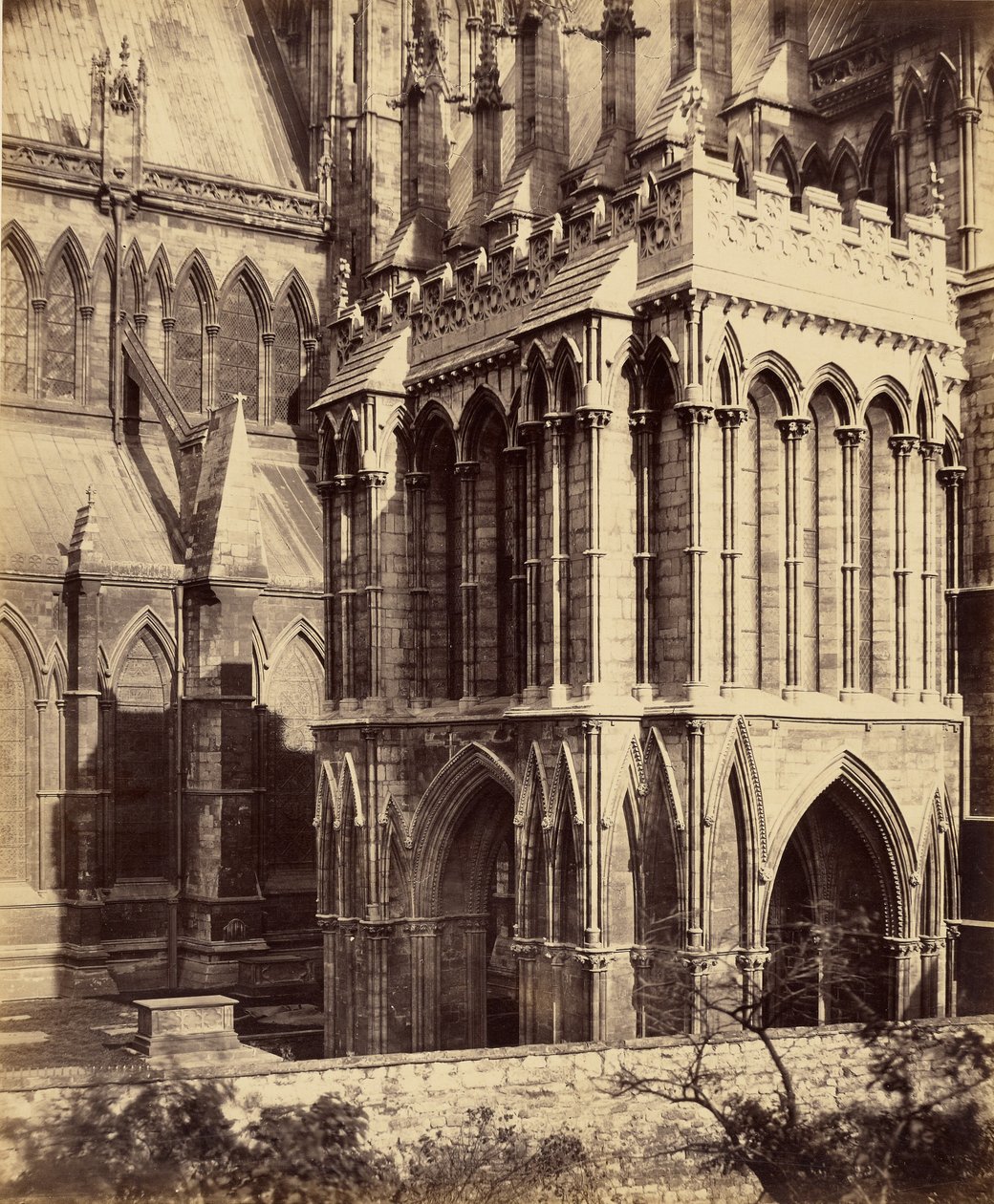 Lincoln Cathedral, the Galilee Porch by Roger Fenton
