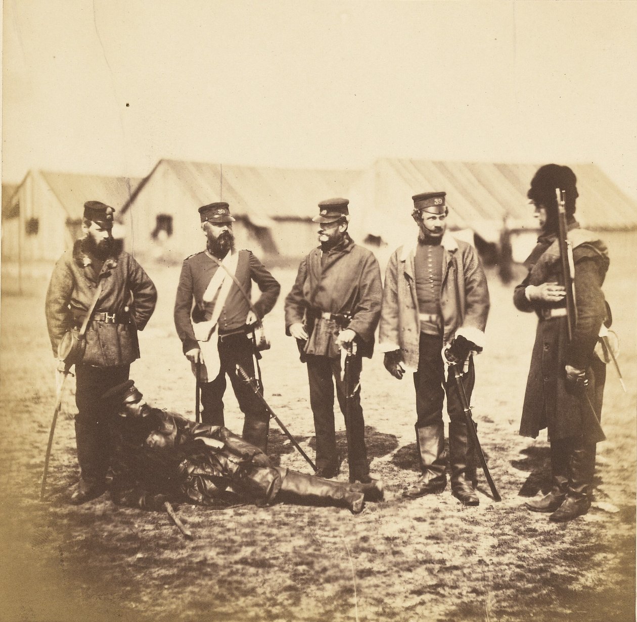 Lt. Col. Munro & Officers of the 39th Regiment by Roger Fenton