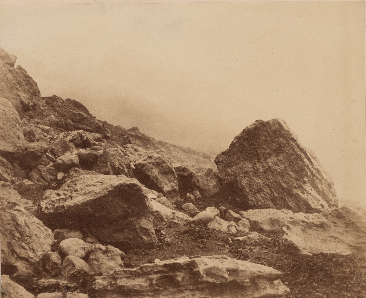 Rocken End in a Storm, Isle of Wight, c. 1853 by Roger Fenton