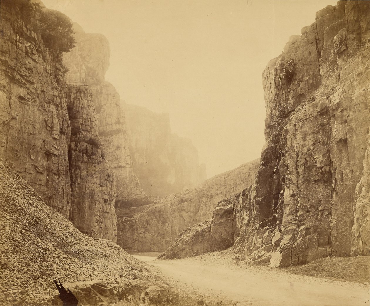 The Cheddar Cliffs, the Central Valley by Roger Fenton