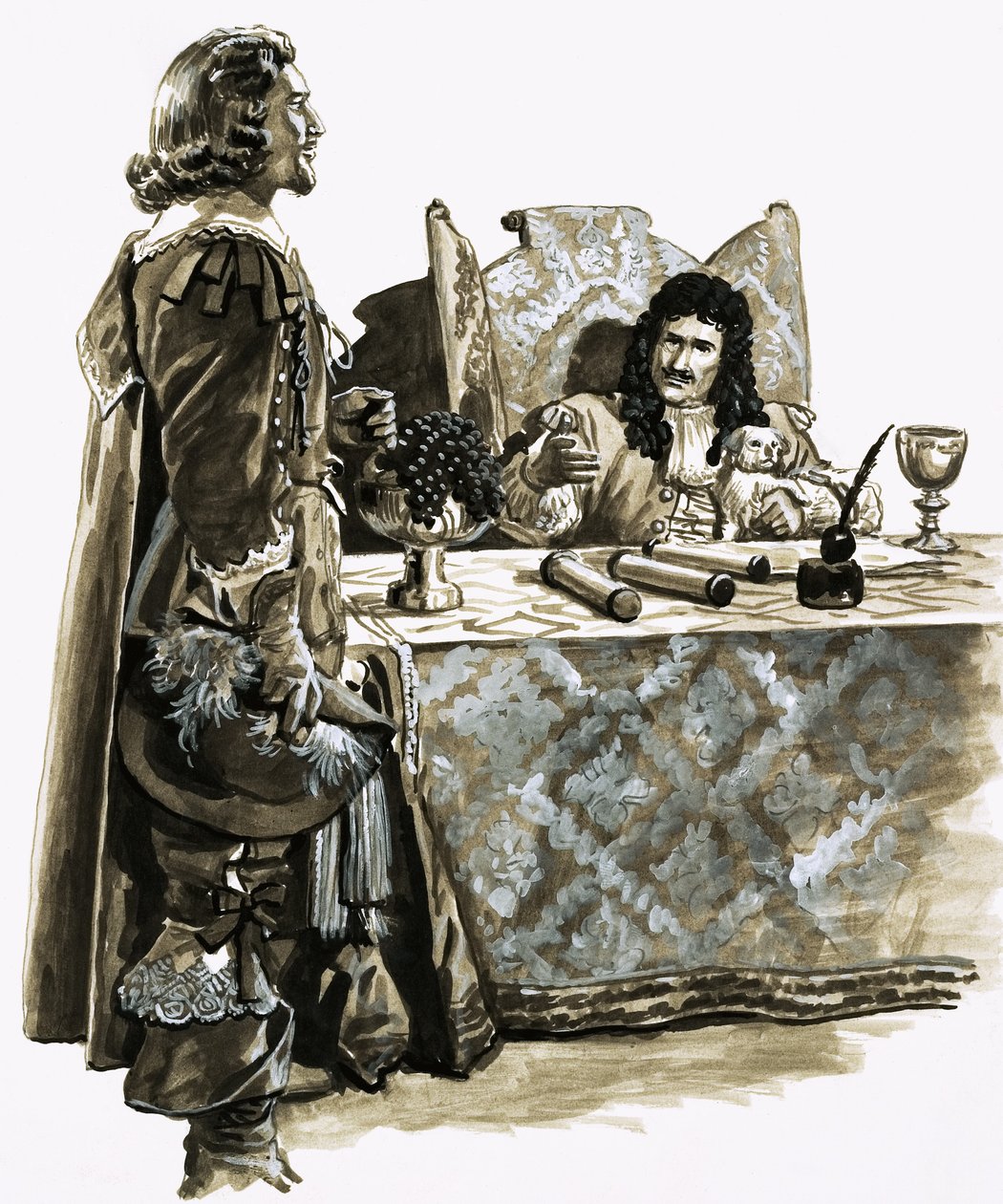 In Search of Buried Treasure: William Phips Receives a Royal Commission from Charles II by Roger Payne