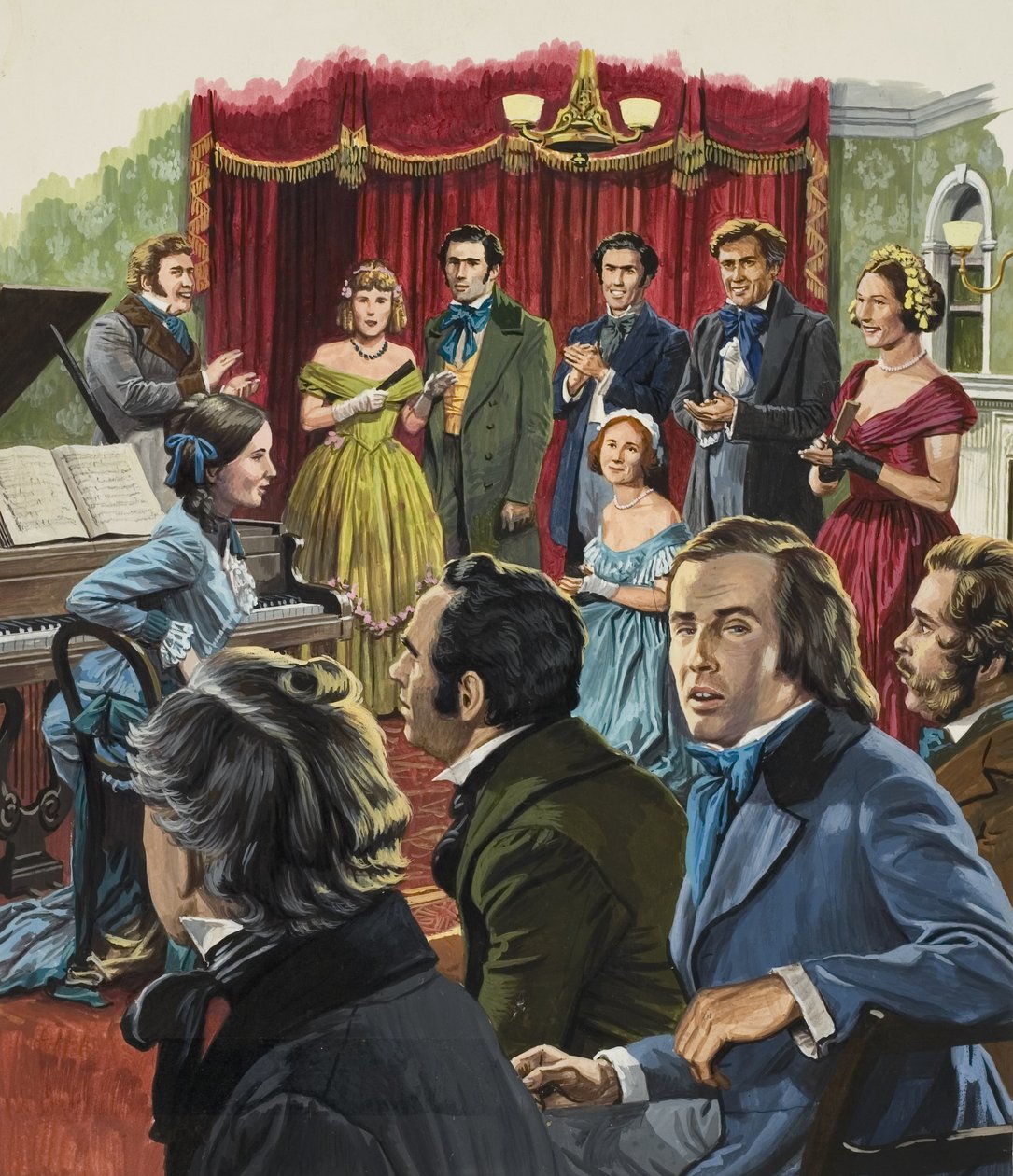 Robert Schumann at a Recital of His Work by Roger Payne