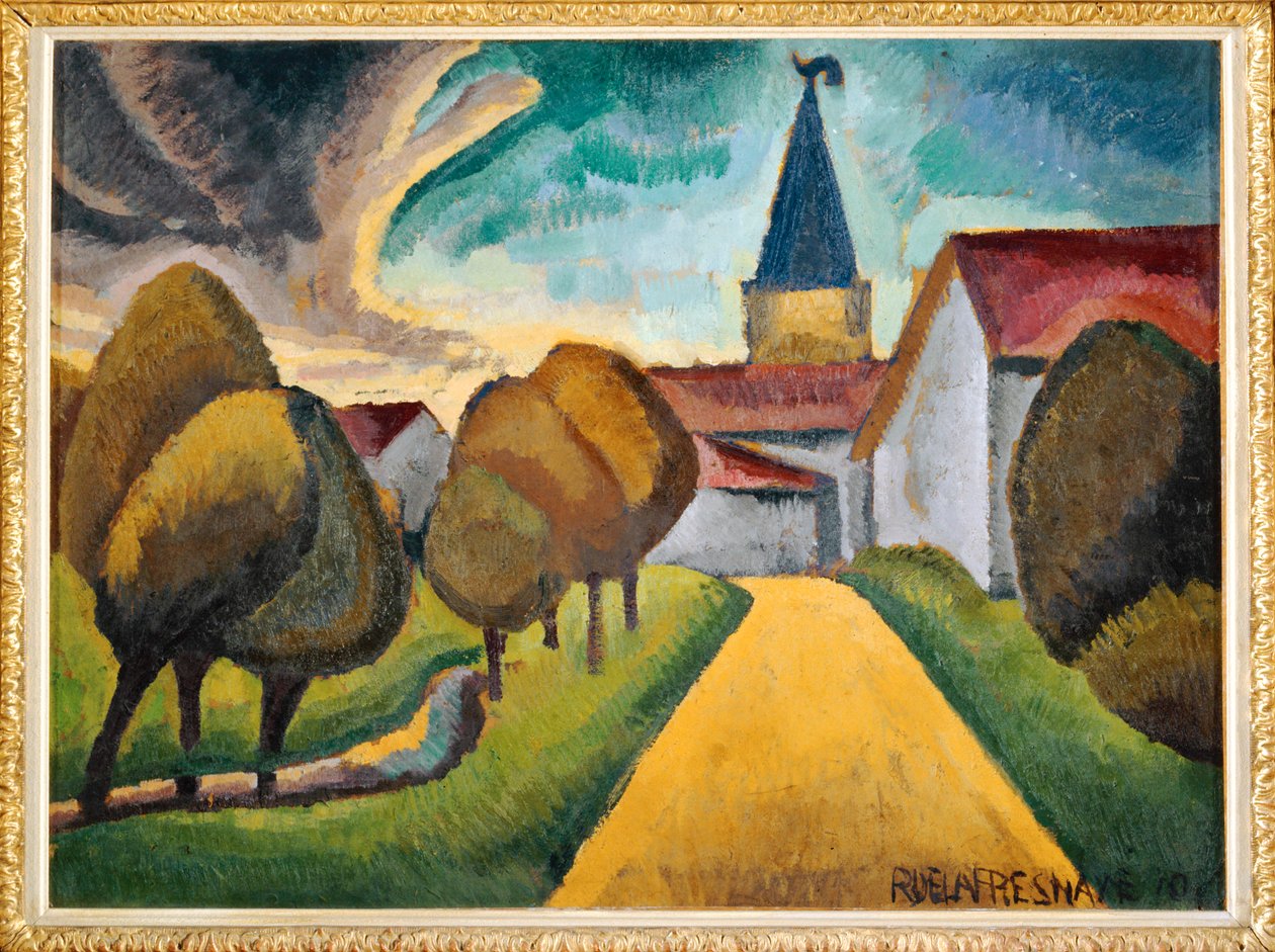 Entry into the Village by Roger de La Fresnaye