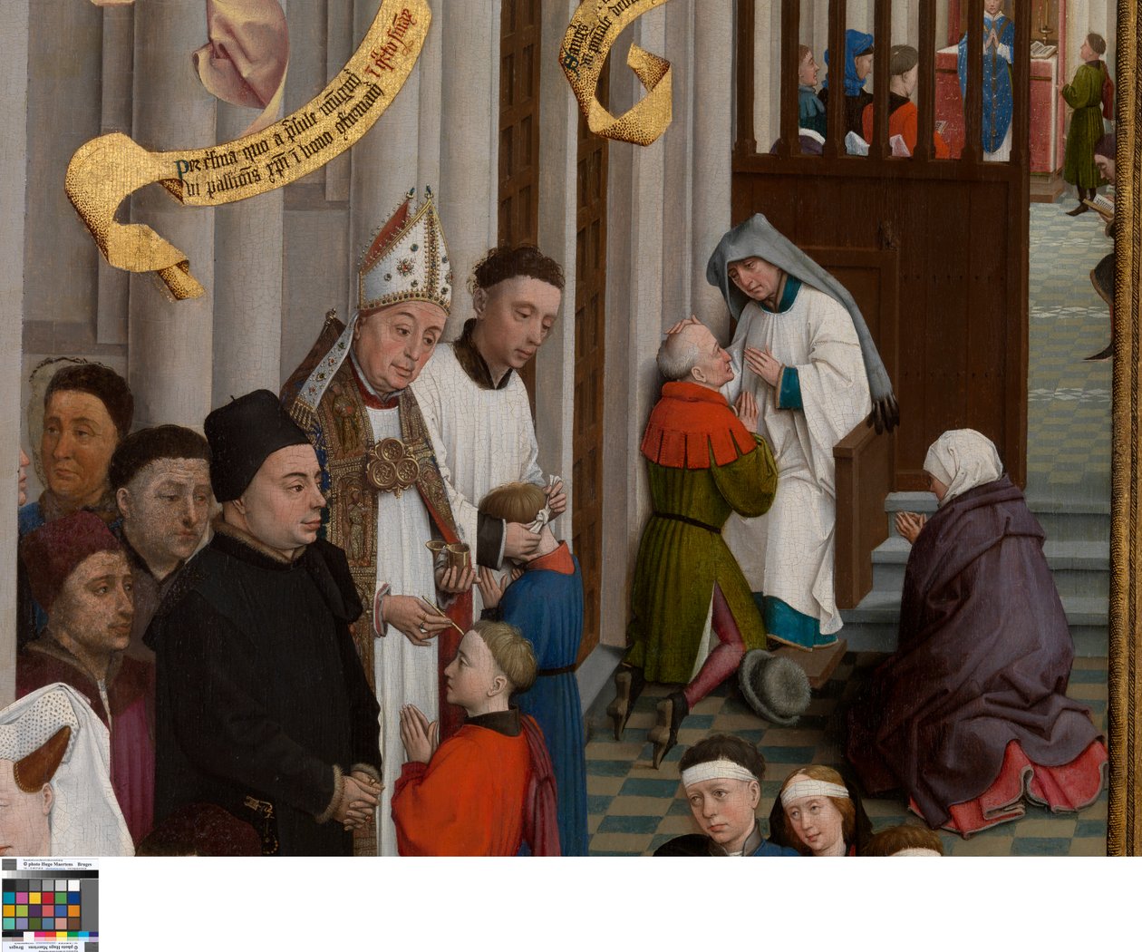 Triptych of the Seven Sacraments (detail) by Rogier van der Weyden