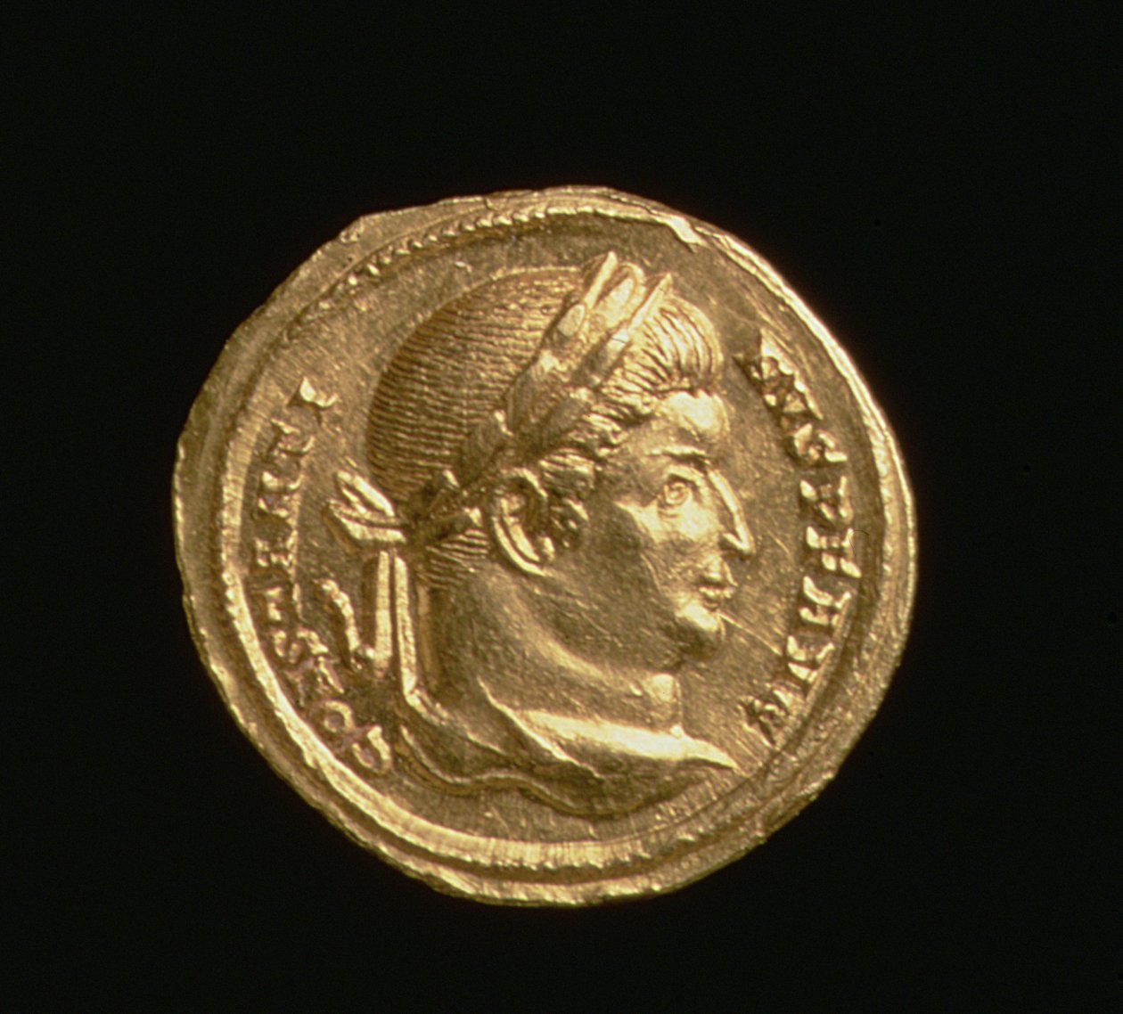 Aureus of Constantine the Great, Emperor of Rome, Trier Mint, AD 306-37 (obverse) by Roman