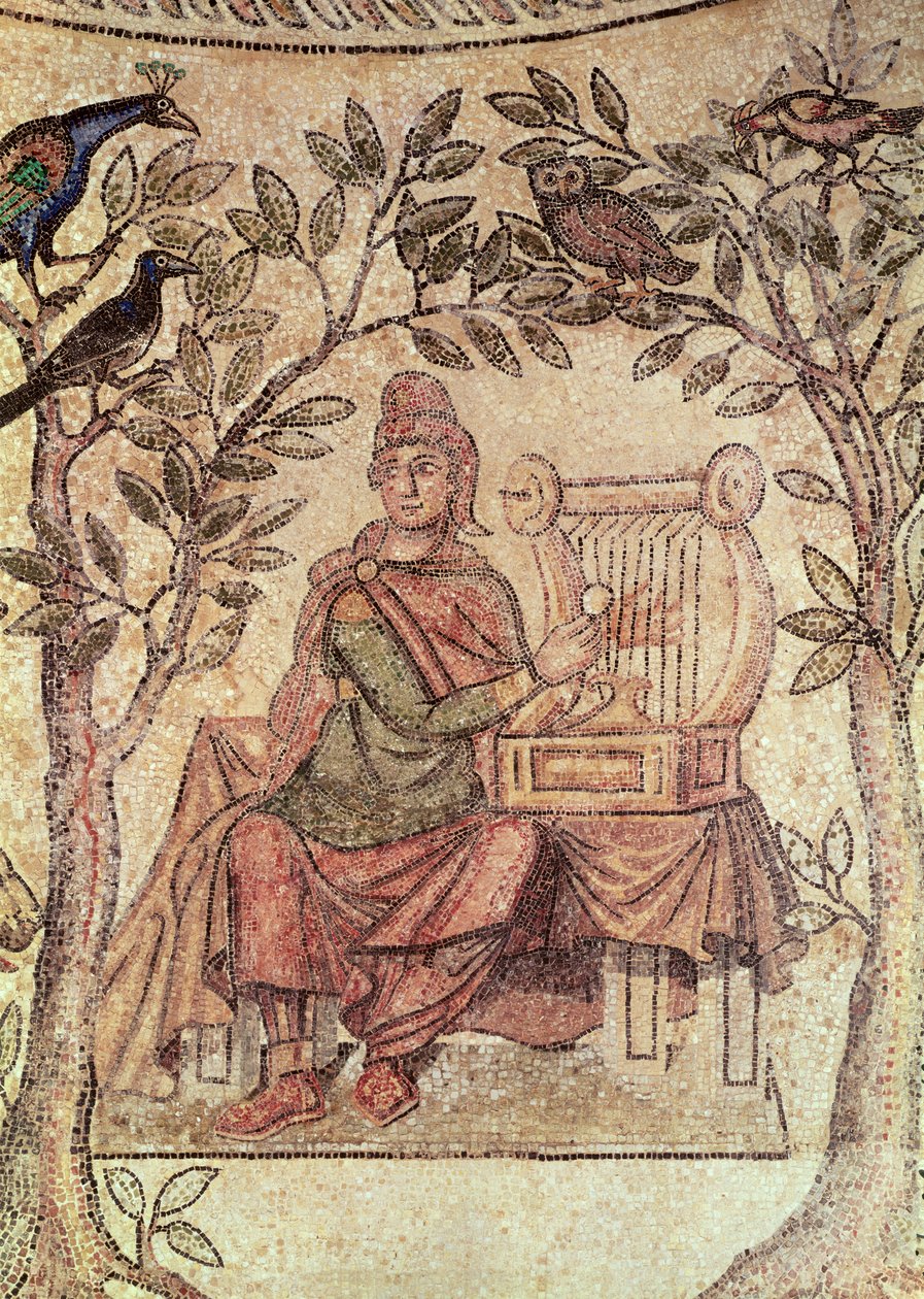 Orpheus charming the animals (detail) by Roman