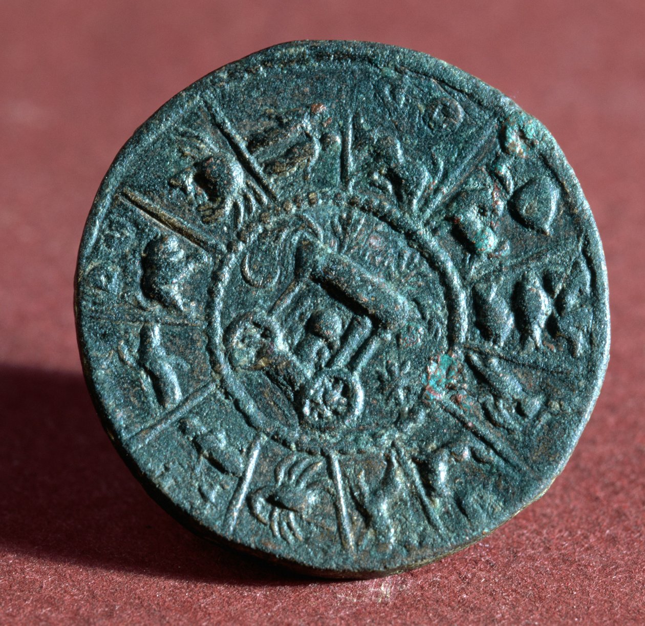 Medallion with 12 Signs of the Zodiac, from Belkis or Zeugma by Roman