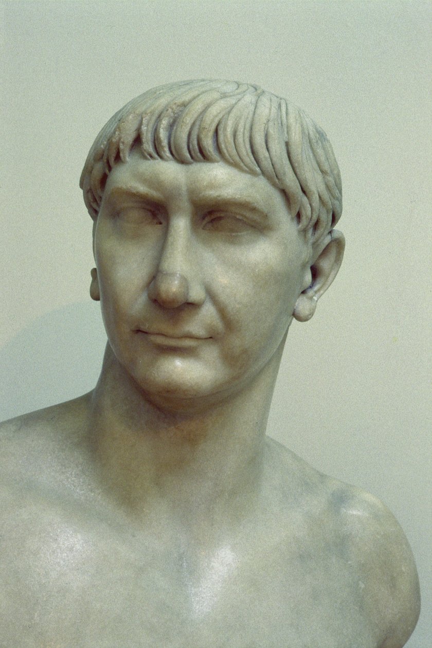 Portrait of Emperor Trajan by Roman: Buy fine art prints