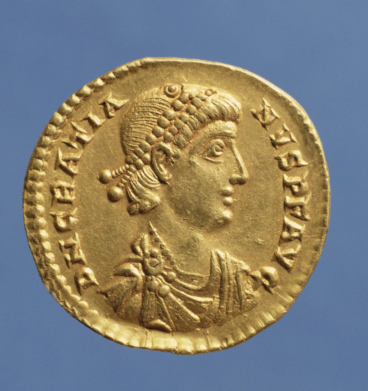 Solidus (obverse) of Gratian (375-383) Draped, Cuirassed Wearing a Diadem by Roman