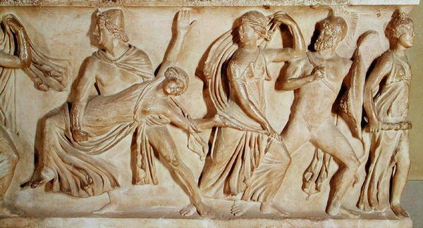 Sarcophagus of the Dioscuri by Roman Roman: Fine art print