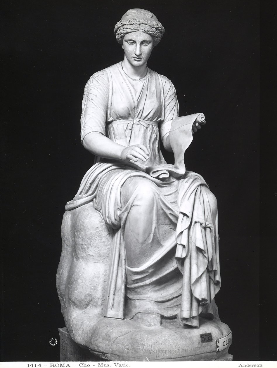 Statue of Clio Holding a Scroll by Roman Roman