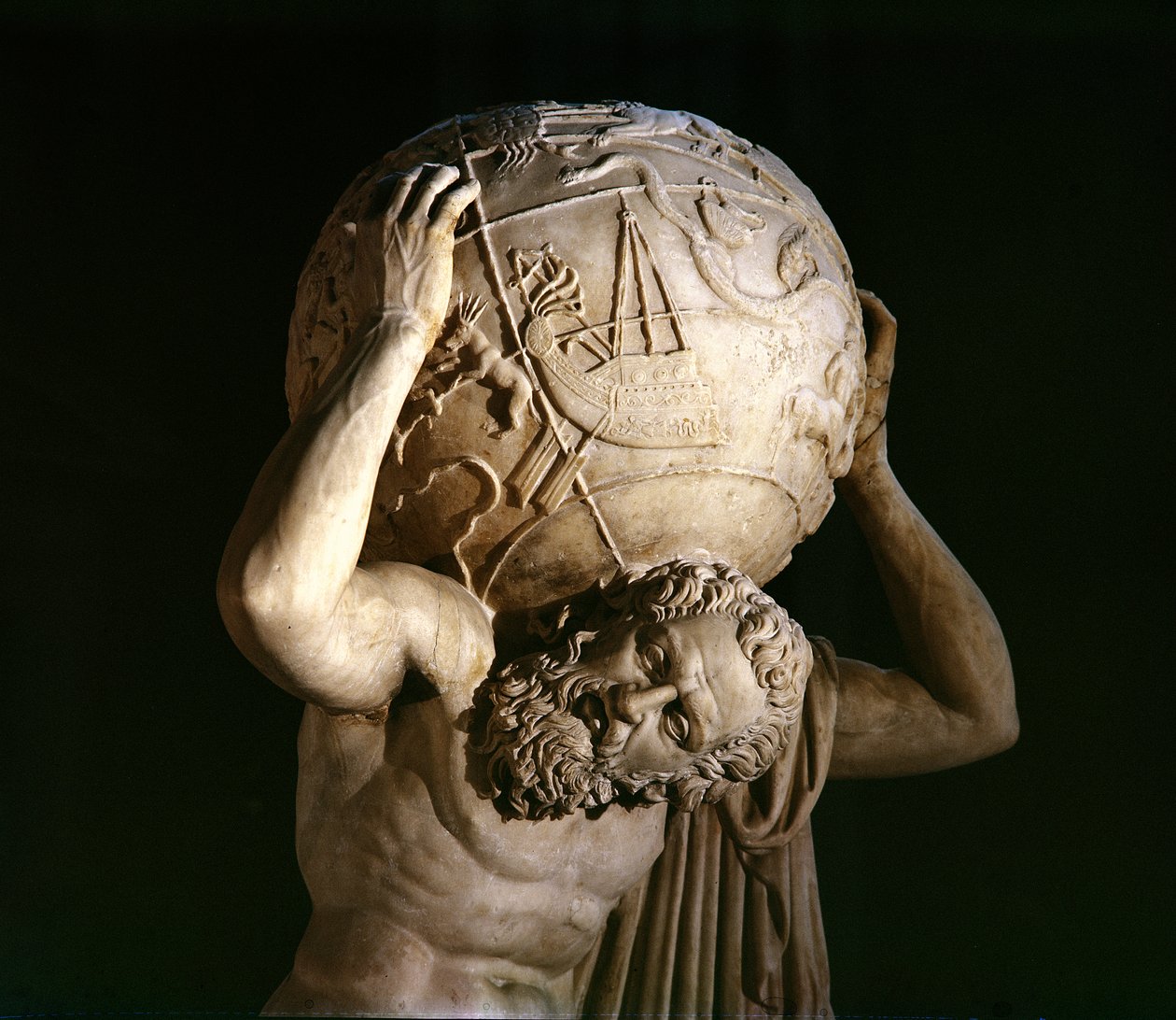 Atlas, Copy of a Greek Hellenistic Original (detail)