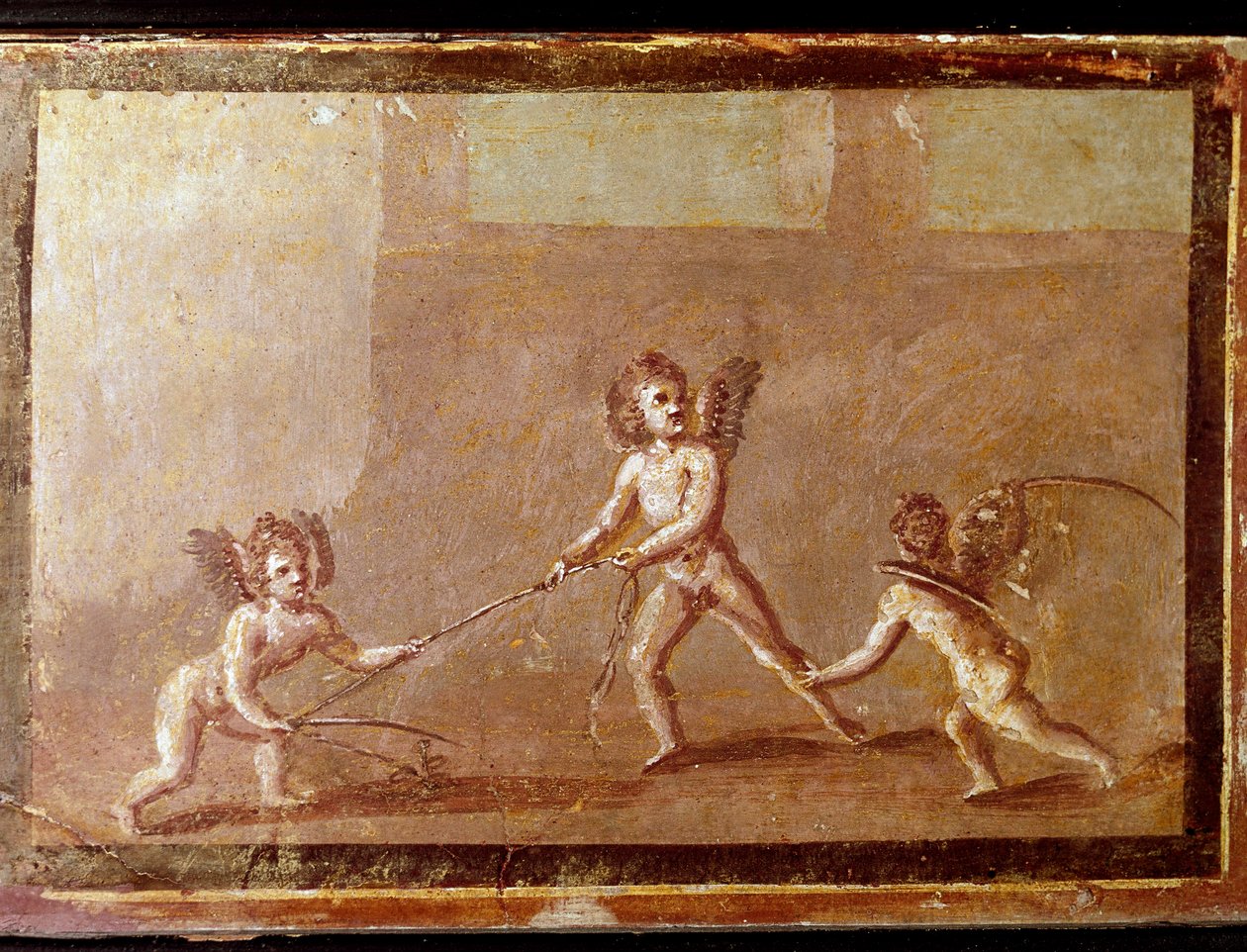 Cupids Playing with a Rope by Roman: Buy fine art print