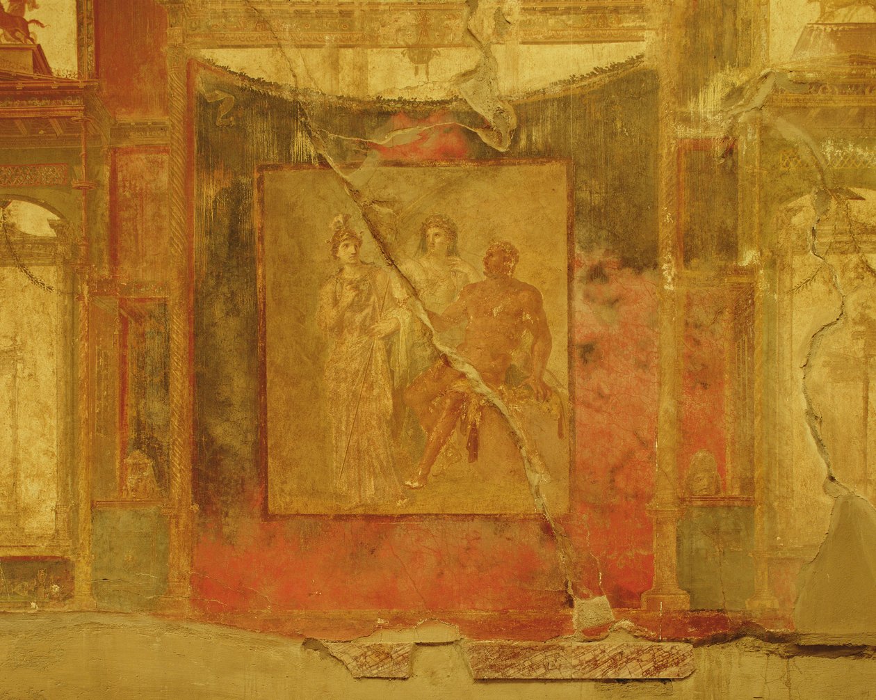 Hercules Between Juno and Minerva, Il Collegio degli Augustali by Roman