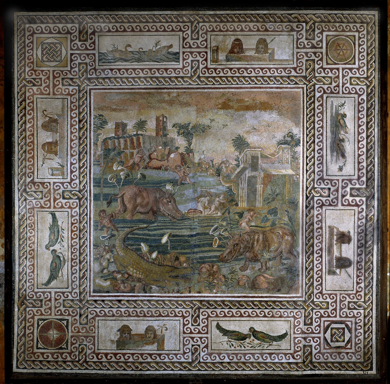 Hippopotamus Hunt on the Nile by Roman