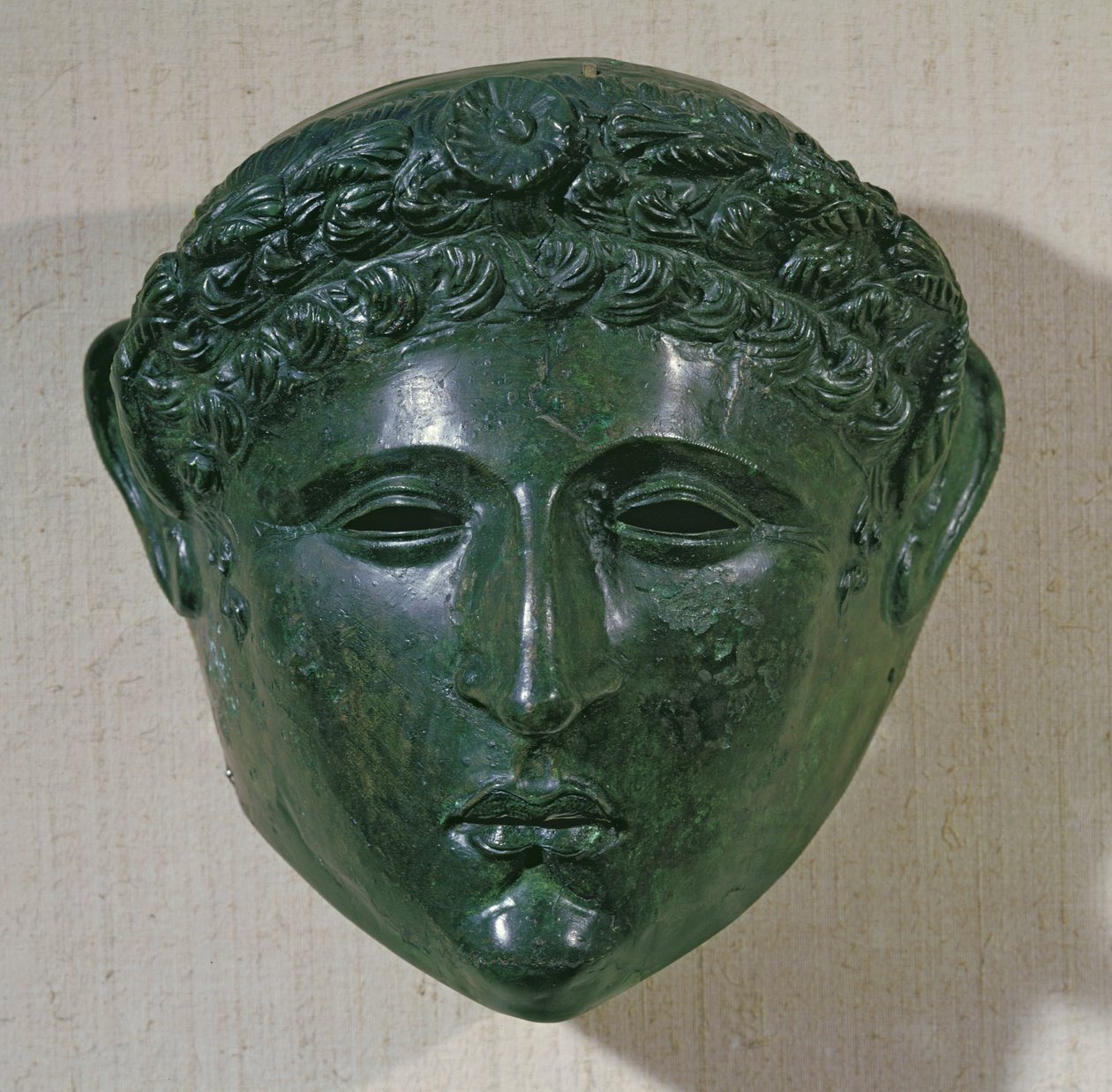 Mask from a parade helmet, from Hirchova, Romania by Roman