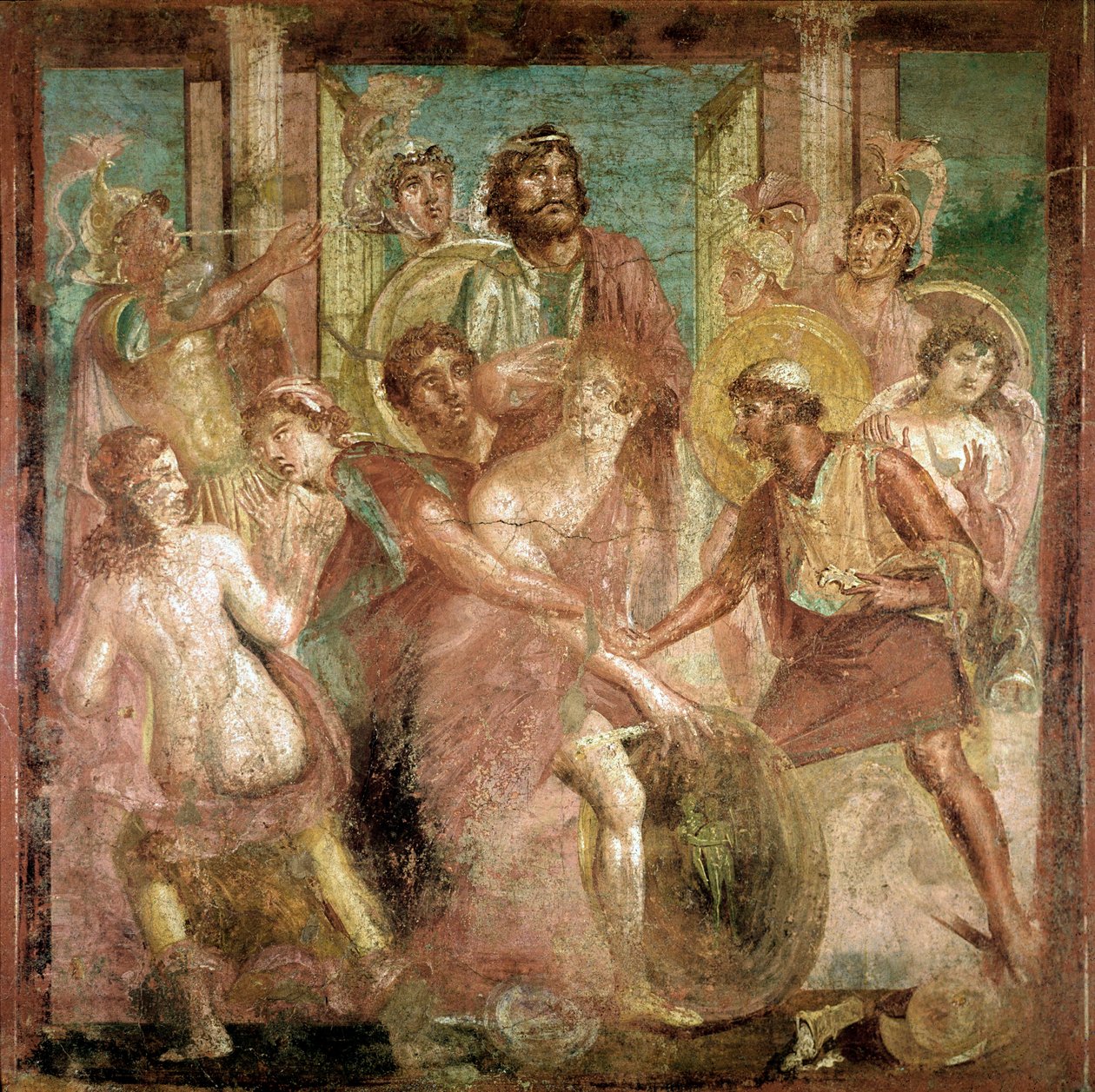 Odysseus finds Achilles among the daughters of Lycomedes by Roman