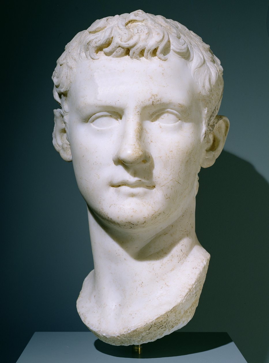 Portrait of the Emperor Caligula, 37-40 AD by Roman