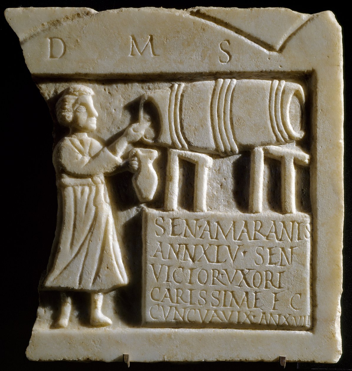 Relief depicting a Tavern Scene by Roman: Fine art print