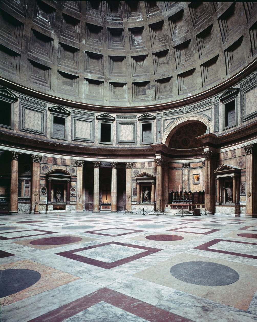 Roman Art. View of the Interior of the Pantheon, Built at the Time of Marcus Vipsanius Agrippa by Roman