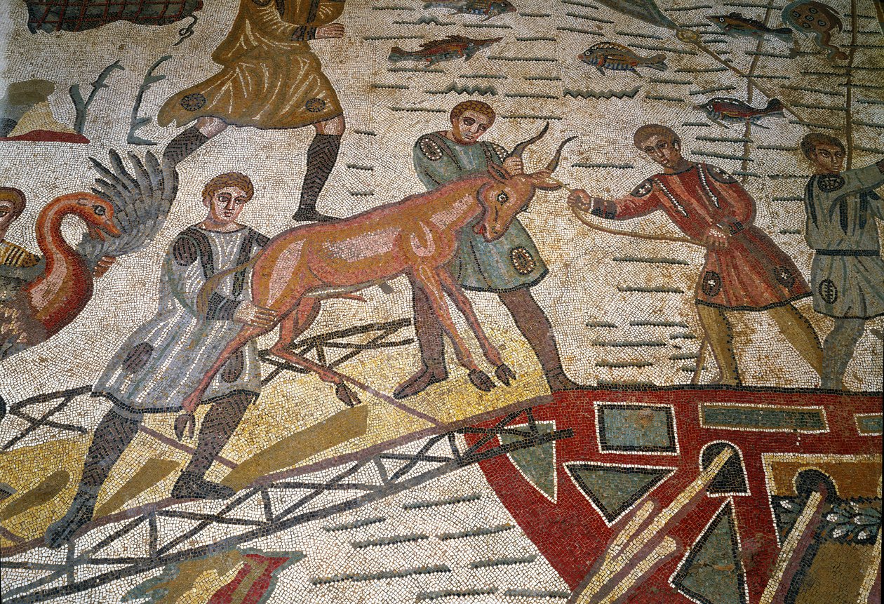 Roman Art: Detail of the Mosaic 