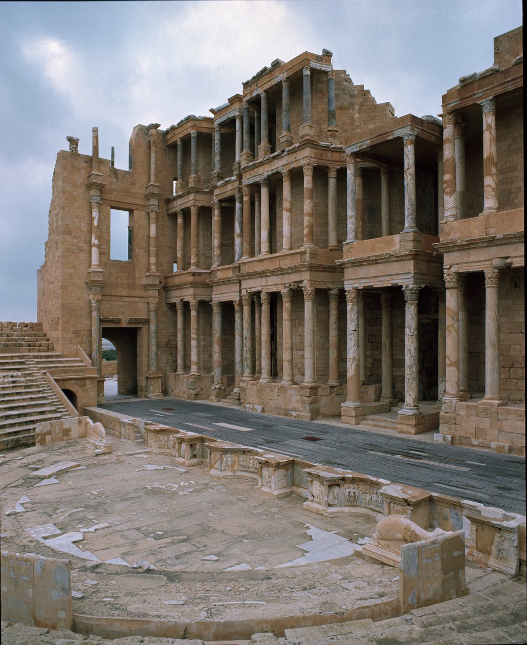 Stage of Roman theater, 2nd-3rd century by Roman