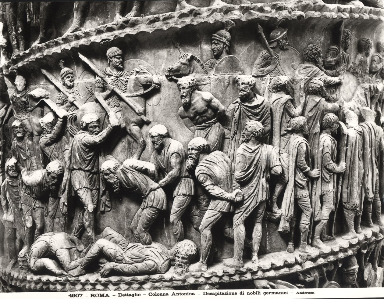 The Beheading of German Nobles, (detail) from the Column of Marcus Aurelius