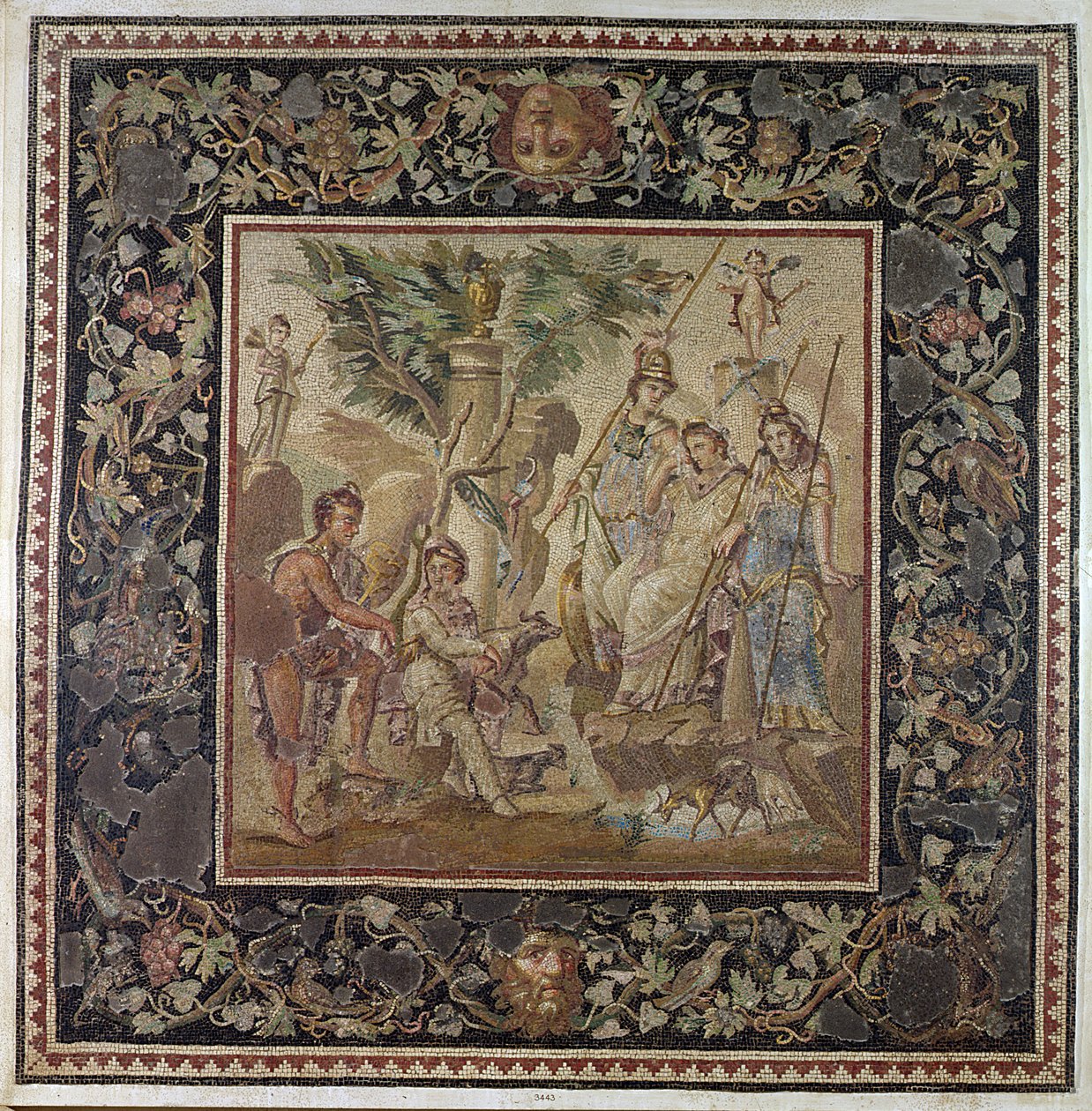 The Judgement of Paris, from the House of the Atrium, Antioch by Roman