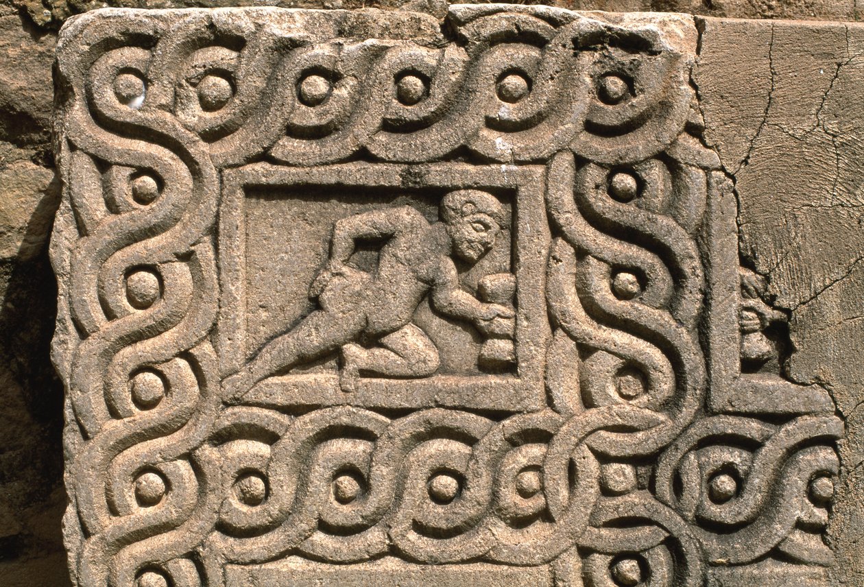Architectural fragment with carved decoration (detail) by Roman Imperial Period