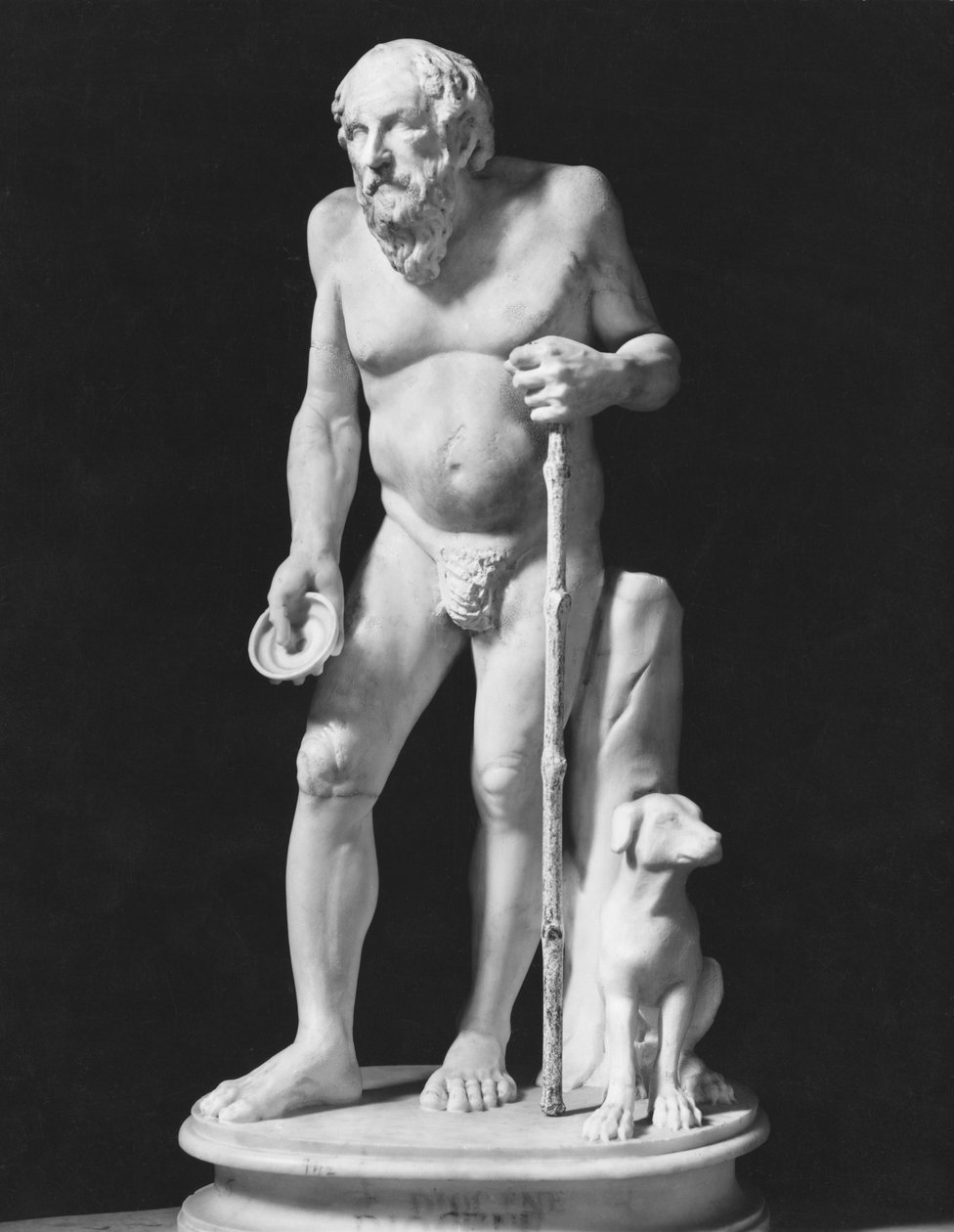 Diogenes asking for alms, High Imperial Period by Roman Imperial Period