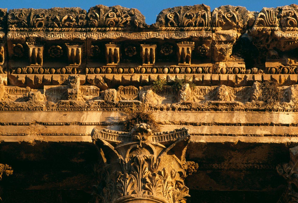 Temple of Bacchus, Entablature (detail) by Roman Imperial Period