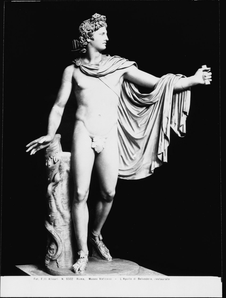 Apollo Belvedere, Roman copy of a Greek 4th century BC original (post ...