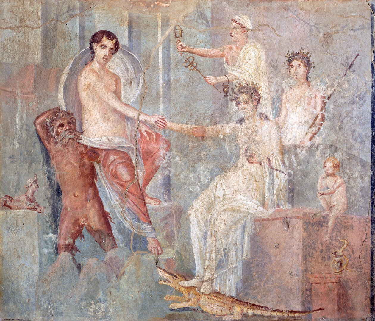 Fresco Depicting Io's Arrival in Egypt by Roman Roman